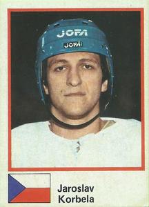 1982 Semic Hockey VM/Jaakiekon MM (Swedish/Finnish) Stickers #95 Jaroslav Korbela Front