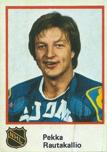 1982 Semic Hockey VM/Jaakiekon MM (Swedish/Finnish) Stickers #161 Pekka Rautakallio Front