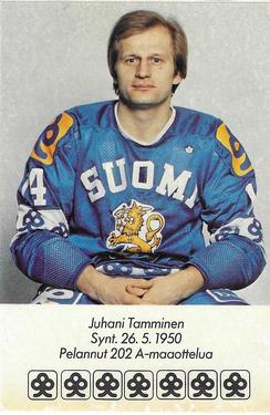 1982 Skopbank Maaottelupelaajat (Finnish) #16 Juhani Tamminen Front