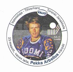 1982 Valio (Finnish) #NNO Pekka Arbelius Front