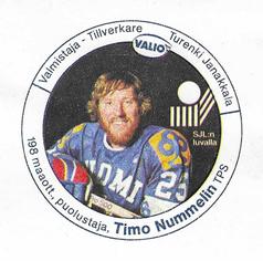 1982 Valio (Finnish) #NNO Timo Nummelin Front