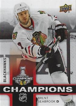 2015 Upper Deck Stanley Cup Champions Box Set #4 Brent Seabrook Front