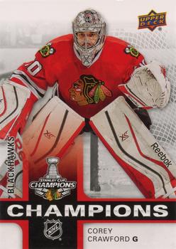 2015 Upper Deck Stanley Cup Champions Box Set #18 Corey Crawford Front