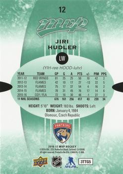 2016-17 Upper Deck MVP - Green Script #12 Jiri Hudler Back