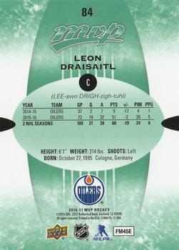 2016-17 Upper Deck MVP - Green Script #84 Leon Draisaitl Back