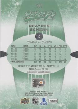 2016-17 Upper Deck MVP - Green Script #141 Brayden Schenn Back