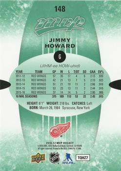 2016-17 Upper Deck MVP - Green Script #148 Jimmy Howard Back