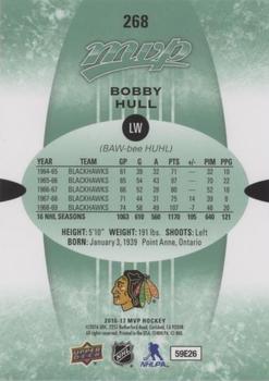 2016-17 Upper Deck MVP - Green Script #268 Bobby Hull Back