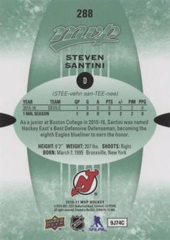 2016-17 Upper Deck MVP - Green Script #288 Steven Santini Back
