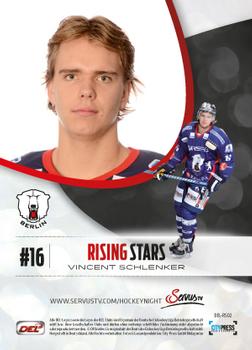 2012-13 Playercards (DEL) - Rising Star #DEL-RS02 Vincent Schlenker Back