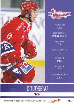 2006-07 Card Cabinet HockeyAllsvenskan #94 Tom Boudreau Back