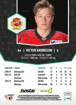 2013-14 HockeyAllsvenskan #HA-004 Victor Aronsson Back