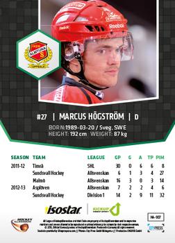 2013-14 HockeyAllsvenskan #HA-007 Marcus Högström Back