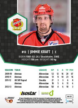 2013-14 HockeyAllsvenskan #HA-021 Jimmie Kraft Back