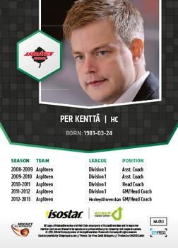2013-14 HockeyAllsvenskan #HA-053 Per Kenttä Back