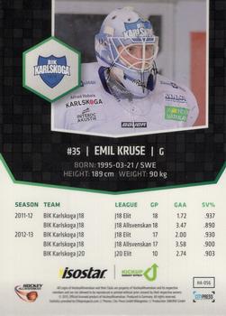 2013-14 HockeyAllsvenskan #HA-056 Emil Kruse Back