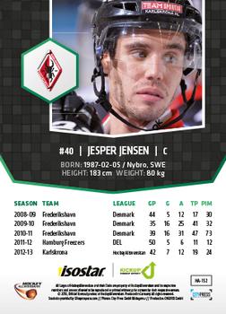 2013-14 HockeyAllsvenskan #HA-152 Jesper Jensen Back