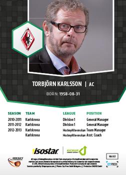 2013-14 HockeyAllsvenskan #HA-161 Torbjörn Karlsson Back