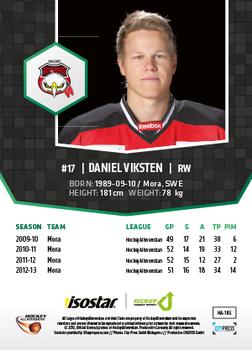 2013-14 HockeyAllsvenskan #HA-186 Daniel Viksten Back