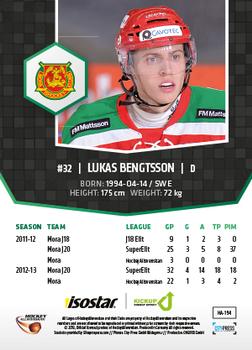 2013-14 HockeyAllsvenskan #HA-194 Lukas Bengtsson Back
