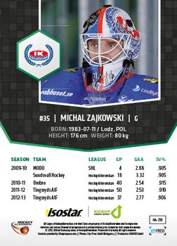 2013-14 HockeyAllsvenskan #HA-218 Michal Zajkowski Back