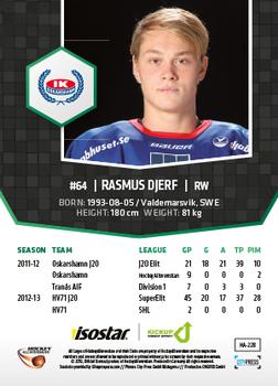 2013-14 HockeyAllsvenskan #HA-228 Rasmus Djerf Back