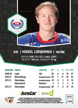 2013-14 HockeyAllsvenskan #HA-233 Mikael Lidhammar Back