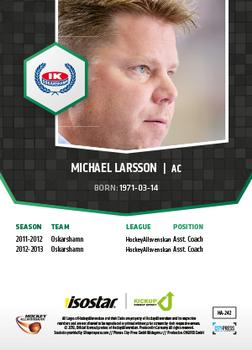 2013-14 HockeyAllsvenskan #HA-242 Michael Larsson Back