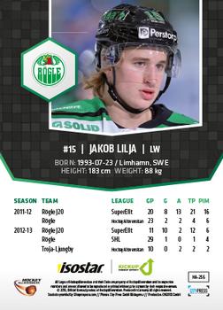 2013-14 HockeyAllsvenskan #HA-256 Jakob Lilja Back