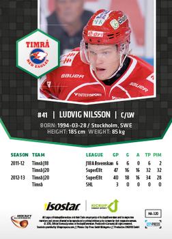 2013-14 HockeyAllsvenskan #HA-320 Ludvig Nilsson Back