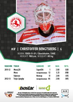 2013-14 HockeyAllsvenskan #HA-328 Christoffer Bengtsberg Back