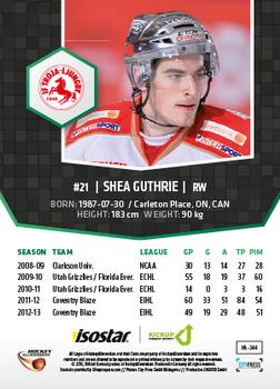 2013-14 HockeyAllsvenskan #HA-344 Shea Guthrie Back