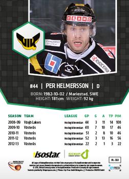 2013-14 HockeyAllsvenskan #HA-360 Per Helmersson Back