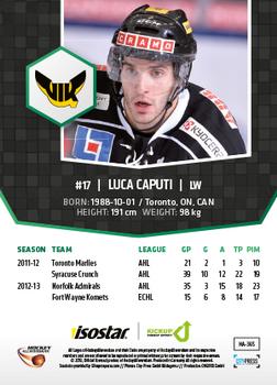 2013-14 HockeyAllsvenskan #HA-365 Luca Caputi Back