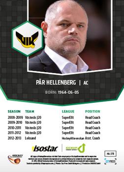 2013-14 HockeyAllsvenskan #HA-378 Par Hellenberg Back