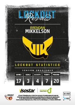 2013-14 HockeyAllsvenskan - Lockout Review #HA-LR20 Brendan Mikkelson Back