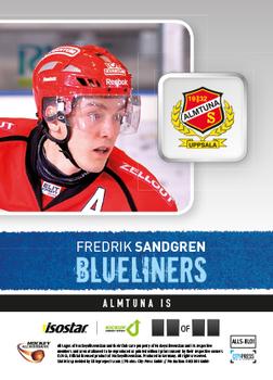 2013-14 HockeyAllsvenskan - Blueliners #ALLS-BL01 Fredrik Sandgren Back