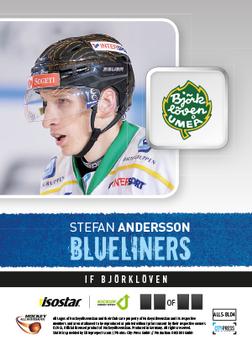 2013-14 HockeyAllsvenskan - Blueliners #ALLS-BL04 Stefan Andersson Back