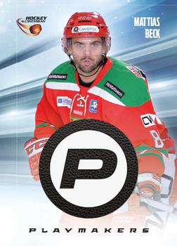 2013-14 HockeyAllsvenskan - Playmakers #HA-PM08 Mattias Beck Front