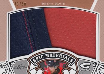 2016 Leaf Genesis - Epic Materials #EM-11 Brett Davis Front