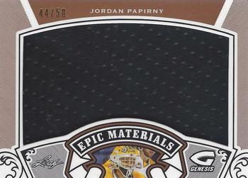 2016 Leaf Genesis - Epic Materials #EM-40 Jordan Papirny Front