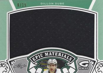 2016 Leaf Genesis - Epic Materials Emerald #EM-18 Dillon Dube Front