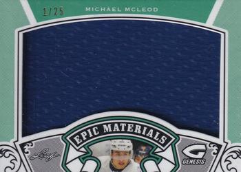 2016 Leaf Genesis - Epic Materials Emerald #EM-53 Michael McLeod Front