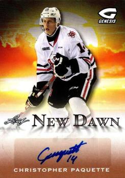 2016 Leaf Genesis - New Dawn Autographs #ND-CP1 Christopher Paquette Front