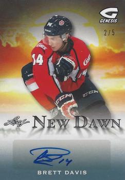 2016 Leaf Genesis - New Dawn Autographs Platinum #ND-BD1 Brett Davis Front