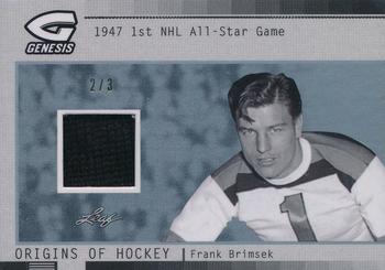 2016 Leaf Genesis - Origins of Hockey Relic Silver #OH-02 Frank Brimsek Front