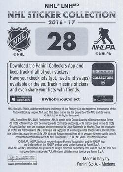 2016-17 Panini NHL Sticker Collection #28 Rasmus Ristolainen Back