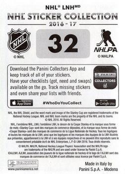 2016-17 Panini NHL Sticker Collection #32 Jack Eichel Back
