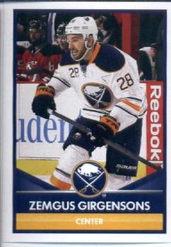 2016-17 Panini NHL Sticker Collection #34 Zemgus Girgensons Front