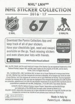 2016-17 Panini NHL Sticker Collection #67 Niklas Kronwall Back